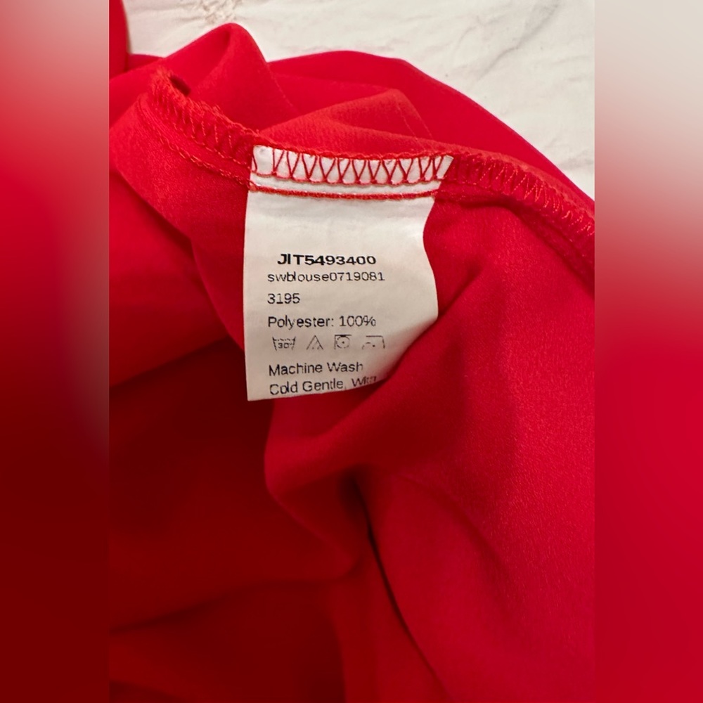 Red Blouse Small - Picture 5 of 6